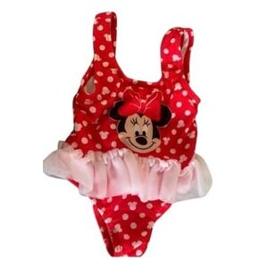 Disney Baby Girls‎ Minnie Swimsuit Sz 12m